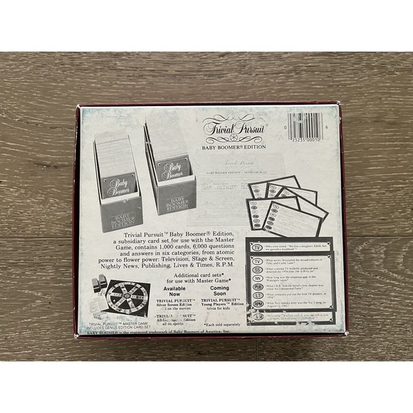 Trivial Pursuit Card Deck Baby Boomer Edition Set Vintage 1983 FAST SHIPPING! - Picture 4 of 4